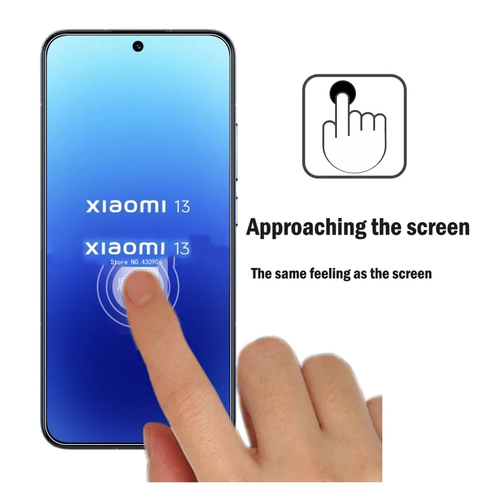 For Xiaomi mi 14 Screen Protector Fingerprint unlocking Screen Coverage mi 14 13 Transparent Tempered Glass Film 2.5D edge 9H