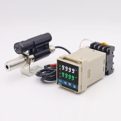 Infrared non-contact temperature controller 0-100'C 0-500'C 0-600'C 0-1000'C din type laser thermostat with aiming device