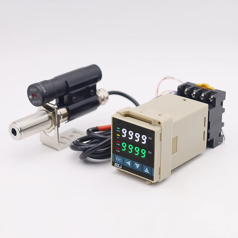 Termostato do tipo do Ruído do Laser do Controlador 0100100c 0500500c 0600c c 0-10001000c da Temperatura do Não-contato Infravermelho com Dispositivo de Mira