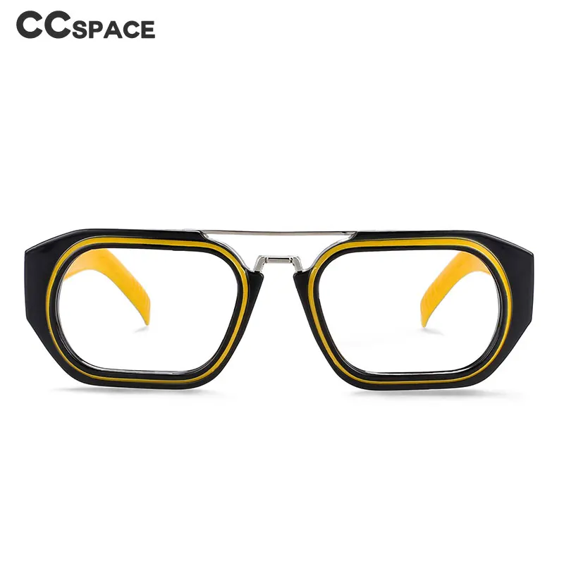 53095 Retro Punk Anti Blue Light Glasses Frames Men Women Fashion Computer Eyeglasses
