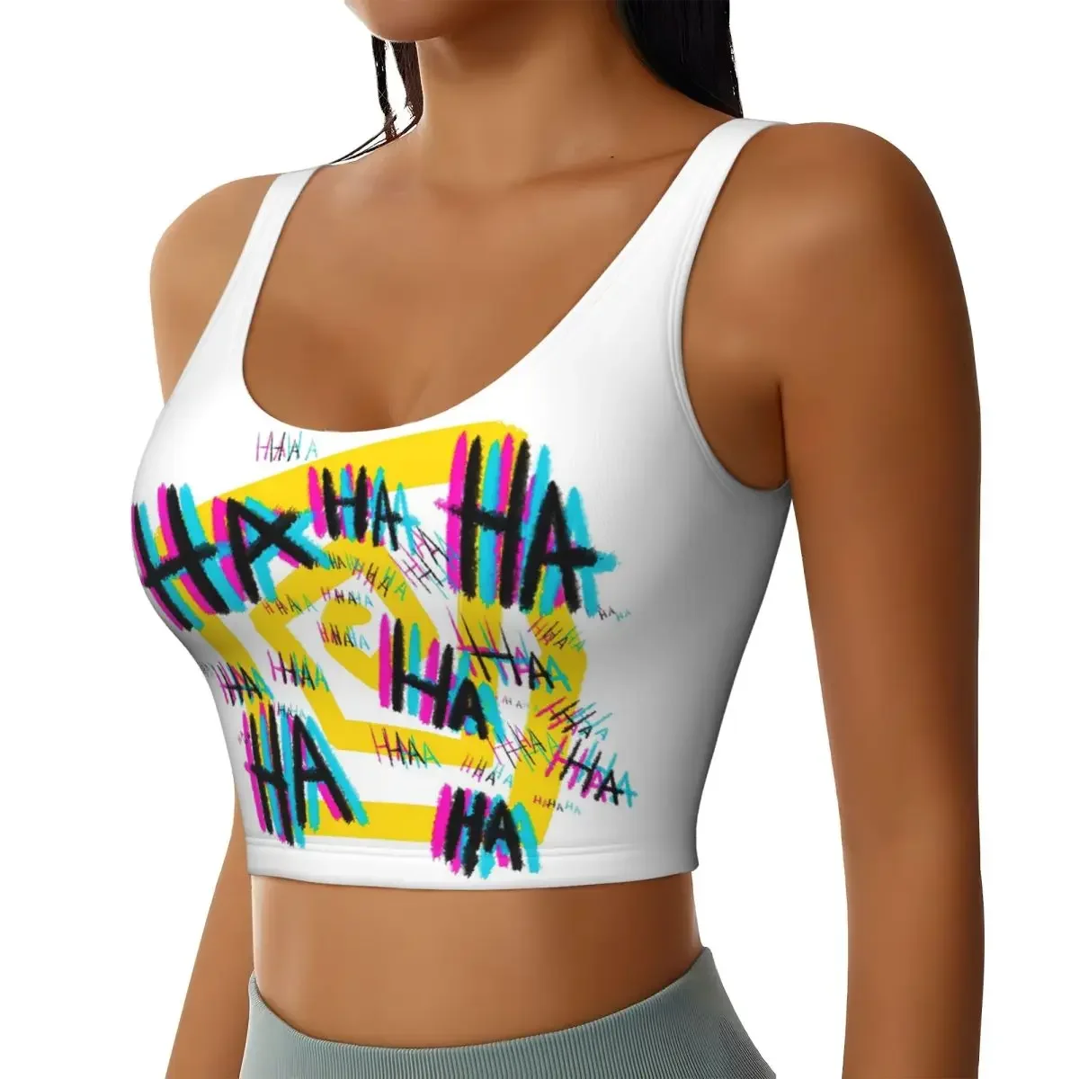 Custom Michael's Laugh The Magnus Archives Women Sports Bras High Impact Vest Gym Workout Yoga Crop Tank Top