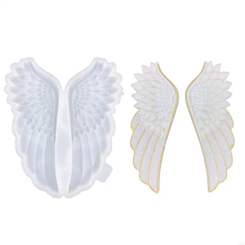 

A52E Flexible Silicone Mold for Crafting Personalized Wall Decorations Mold Angel Wing Shape Crafts Mold Wall Hangings Mould