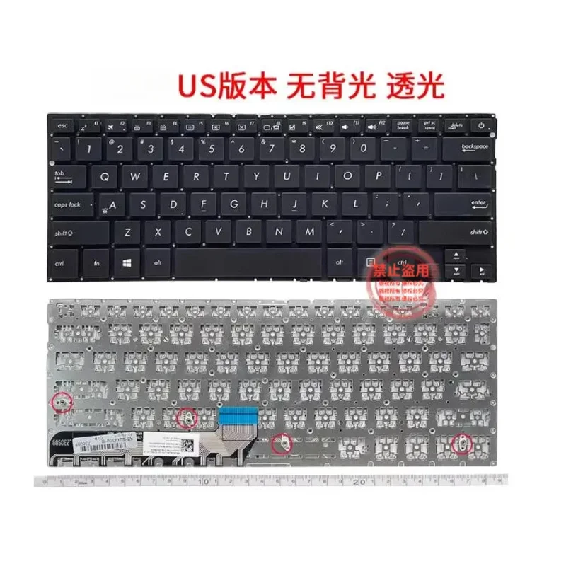 no backlight suitable for ASUS UX430/U/UA/UQ/UN UX360U/UA/AK keyboard U4100U Q324U/UA