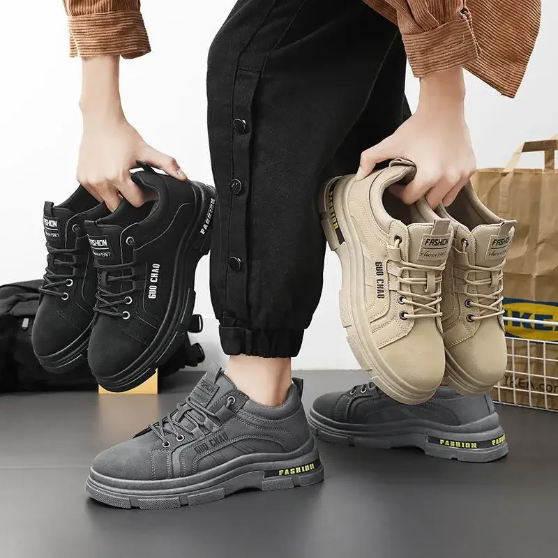 Autumn and Winter Dr.  Men's Workwear High-Top Shoes Huizhou Can't Break Worker Boots American Combat Sports Combat