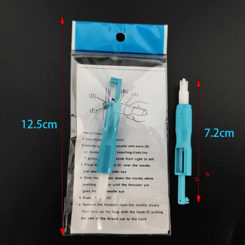 Sewing Machine Needle Threader Stitch Insertion Tool Automatic Threader Quick Sewing Threader Needle Changer Hold Needles Firmly