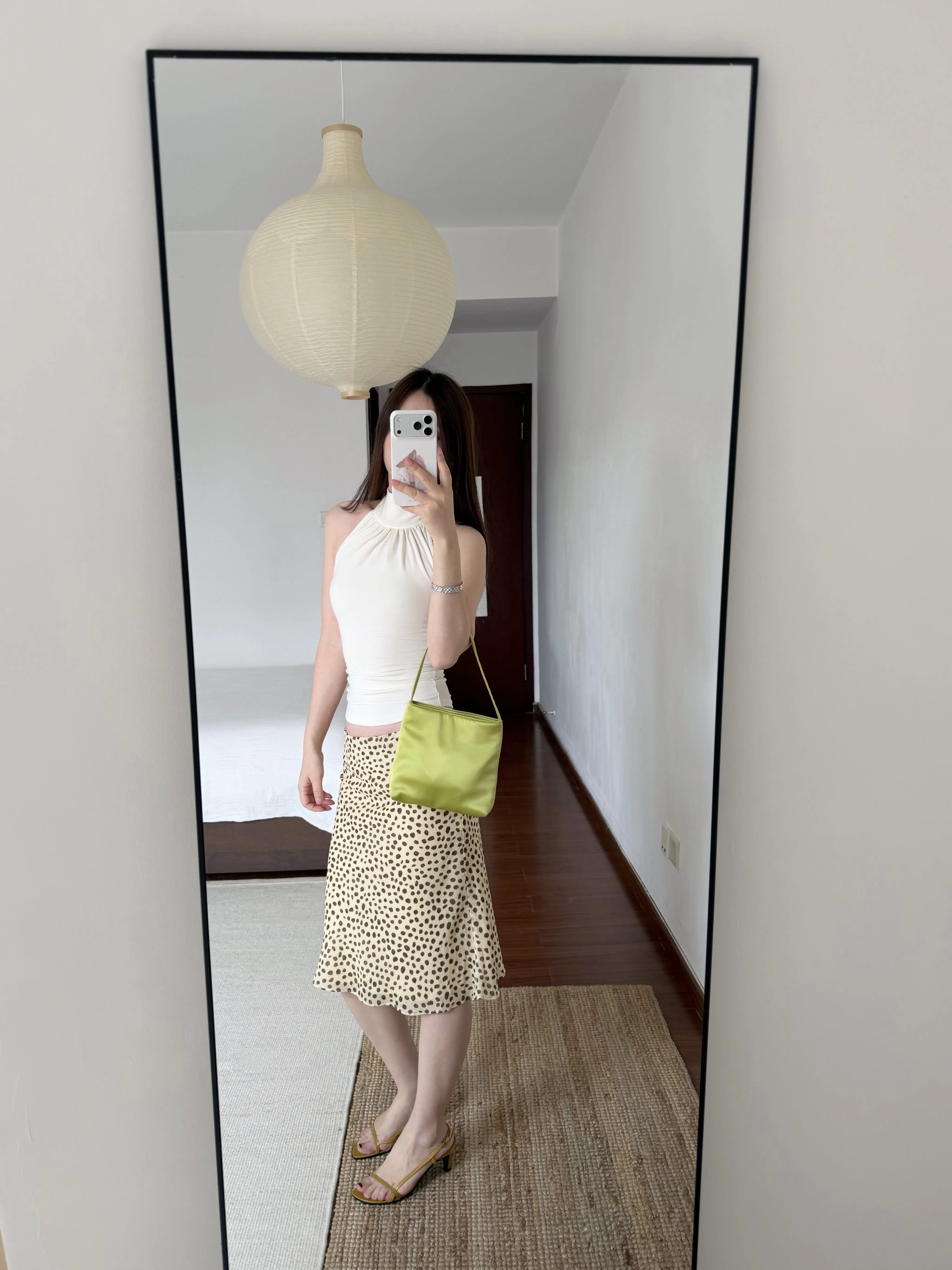American Retro Yellow Dot Lazy Southern French Vacation Half Skirt Women Summer Fish Tail Skirt Casual Resistant to Deformation