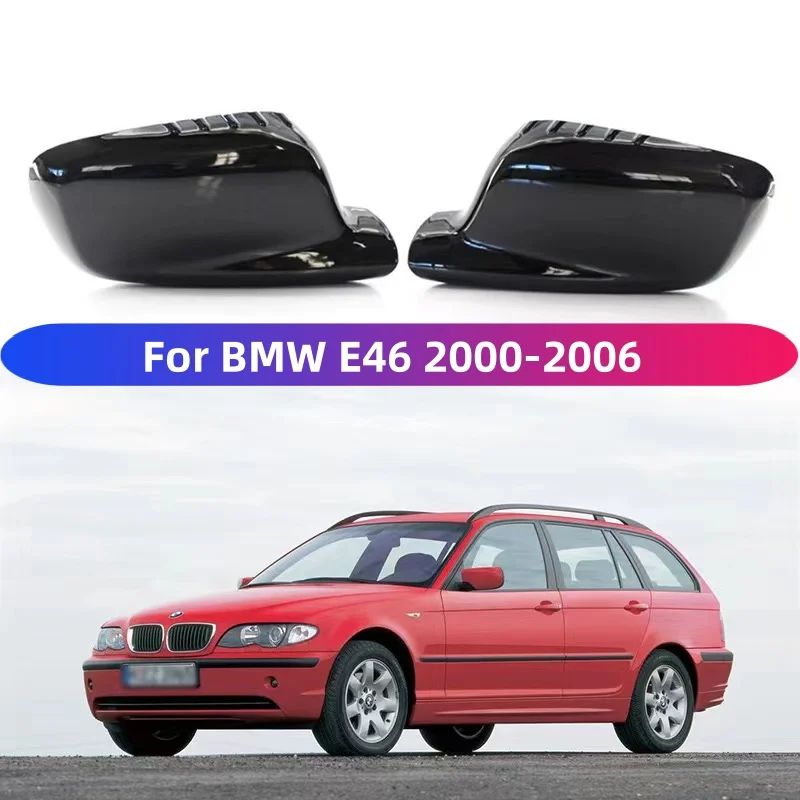 For BMW 3 Series E46 Coupe CabrioPair Rearview Mirror Cover Cap 7 Series E65 E66 745i 750i 51167074236 51167074235