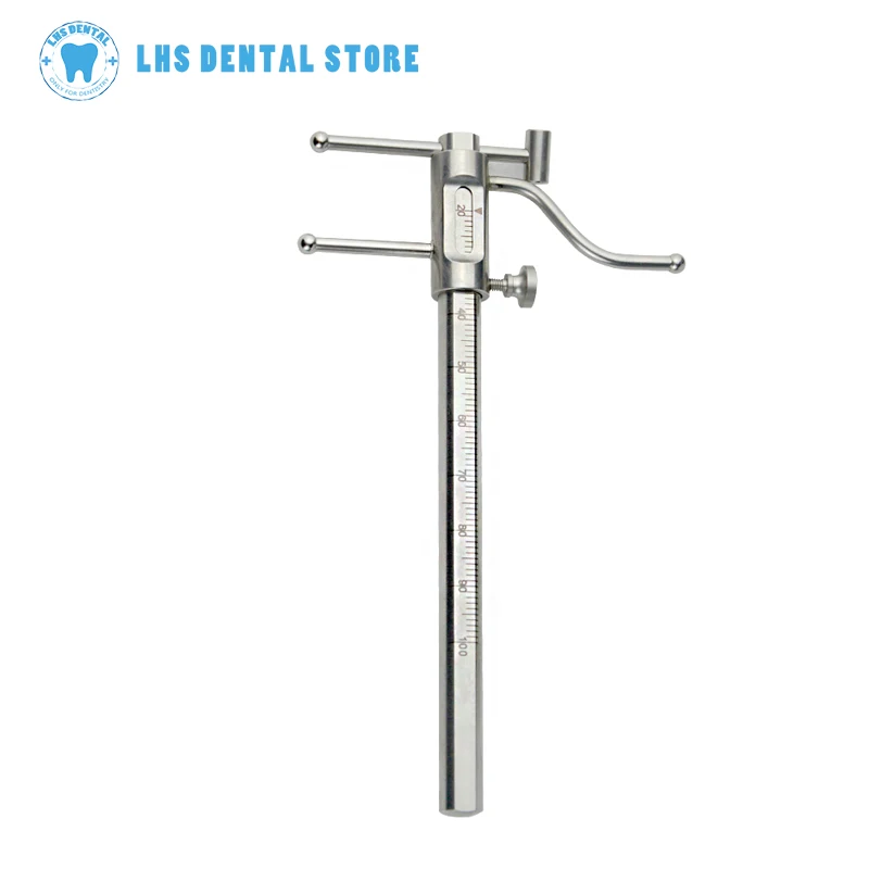 

Dental Sliding Caliper Orthodontic Chin Indicator Dental Implant Measuring Gauge Caliper Ruler Dental Implant VDO Ruler 1Pcs