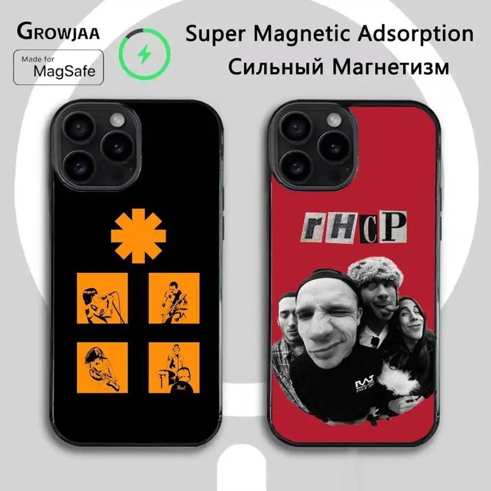 

Red Hot Chili P-pepperss Phone Case For iPhone 16e,16,15,14,13,12,11,Plus,Pro,Max,Mini Magsafe Magnetic Wireless Charging