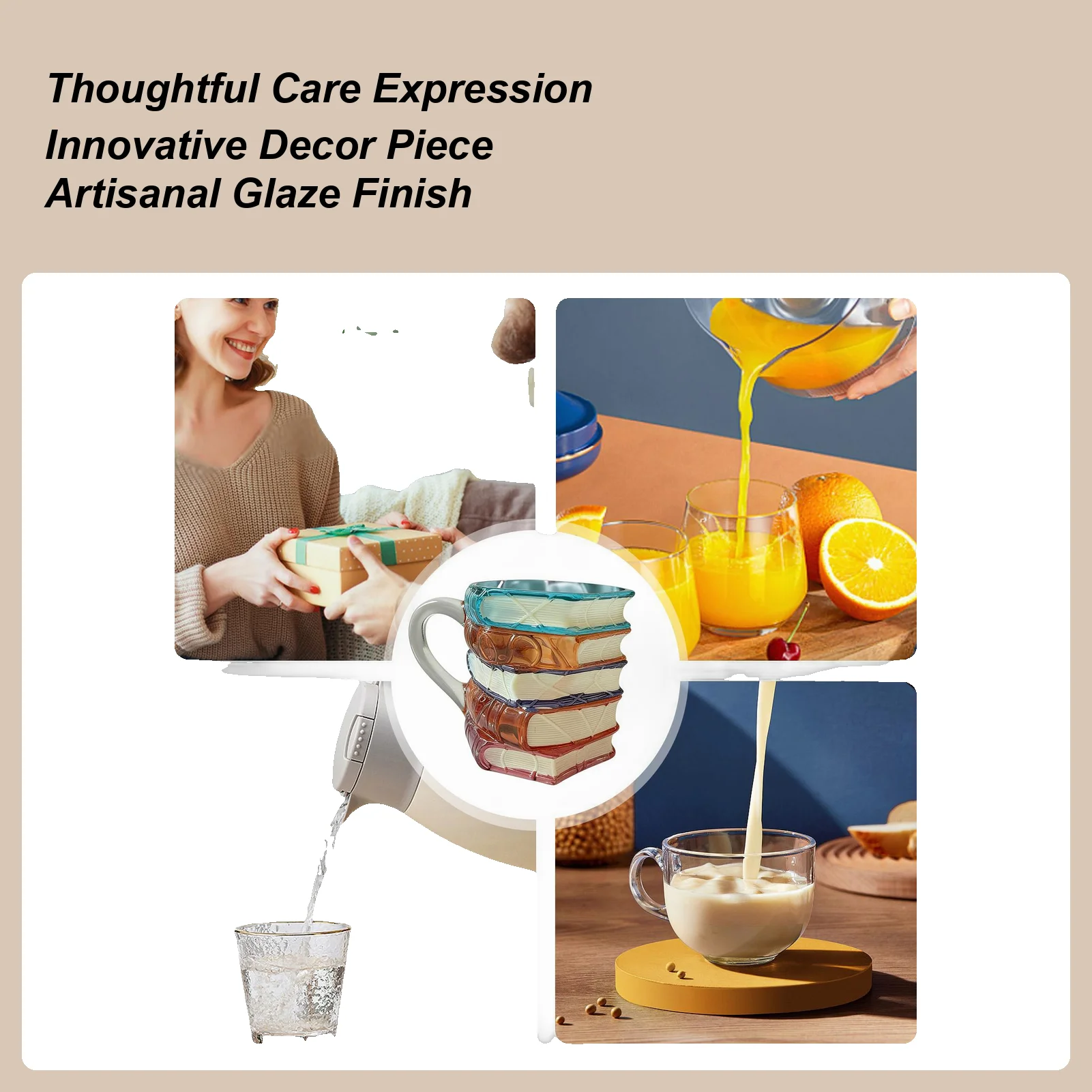 

Кружка-книга для напитков: чашка для латте, вина, сока, напитков, для любителей книг и чтения