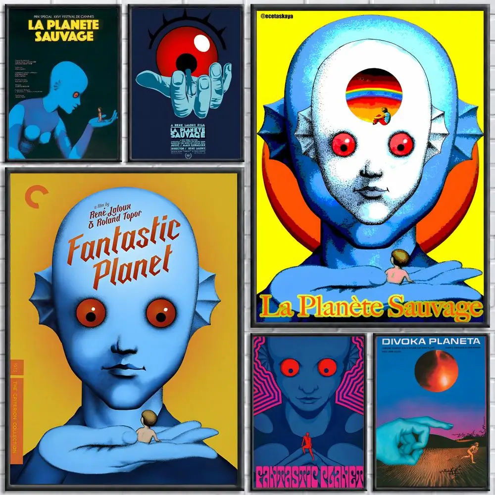 Affiche du film La Planète Sauvage, autocollant mural imperméable, auto-adhésif, Art HD, décoration de chambre à coucher, de bar