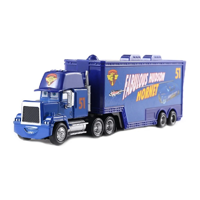 Disney Pixar Cars 3 Cars 2 Cruz Ramirez Mack Uncle NO.51 Dinoco Truck 1:55 Diecast Metal Alloy Model New Year Toys For Kids