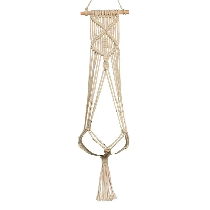 

Macrame Plant Hanger Indoor Wall Hanging Planter Basket Decorative Macrame Pot Holder For Home decor household accessories