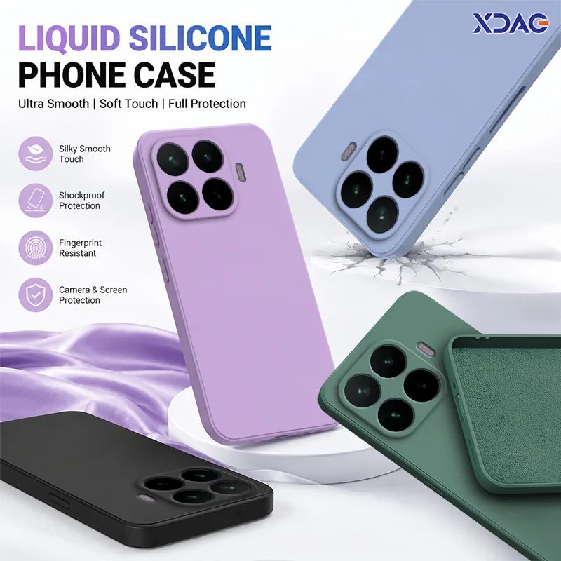 For Xiaomi 17T Pro 17 Max Ultra 17TPro Cases Upgraded Liquid Silicone with Camera Protection Soft Microfiber Lining Phone Cover