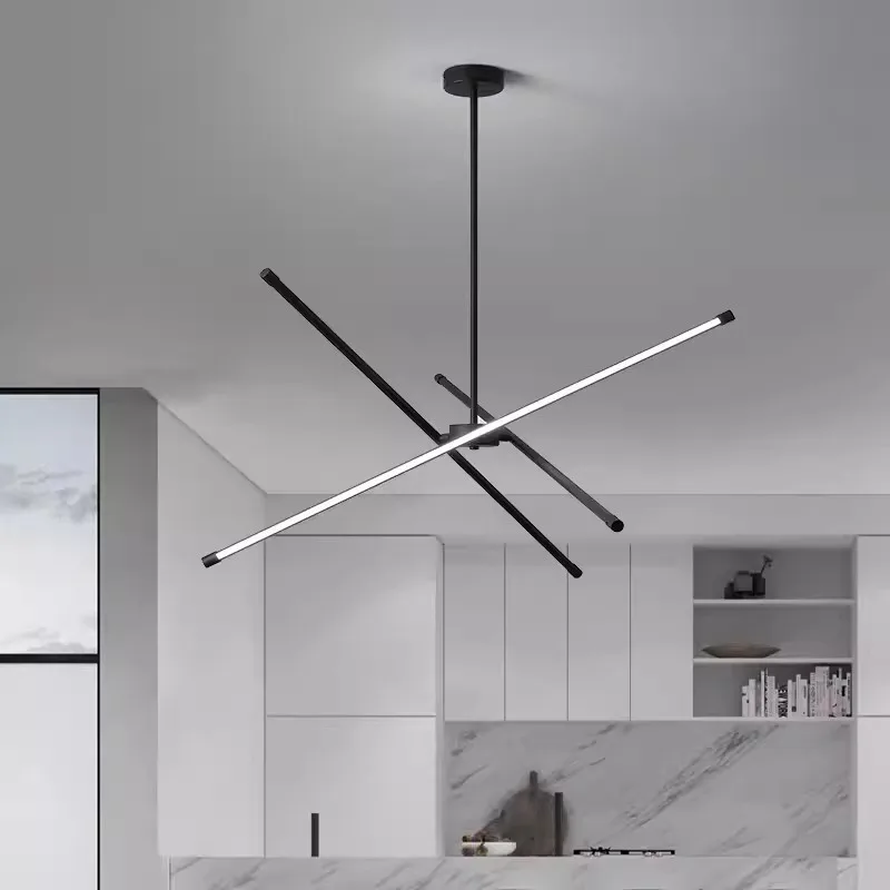 SANDYHA الحديثة هندسية قلادة ضوء الشمال تصميم أنيق لهجة الإضاءة لغرفة المعيشة طاولة طعام شنقا الثريا