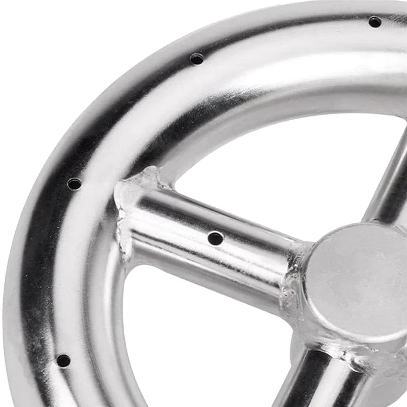 6 Inch Round Fire Pit Burner Ring for Natural Gas & Propane Fire Pit Fireplace Fire Pit Burner for Indoor & Outdoor-LITE