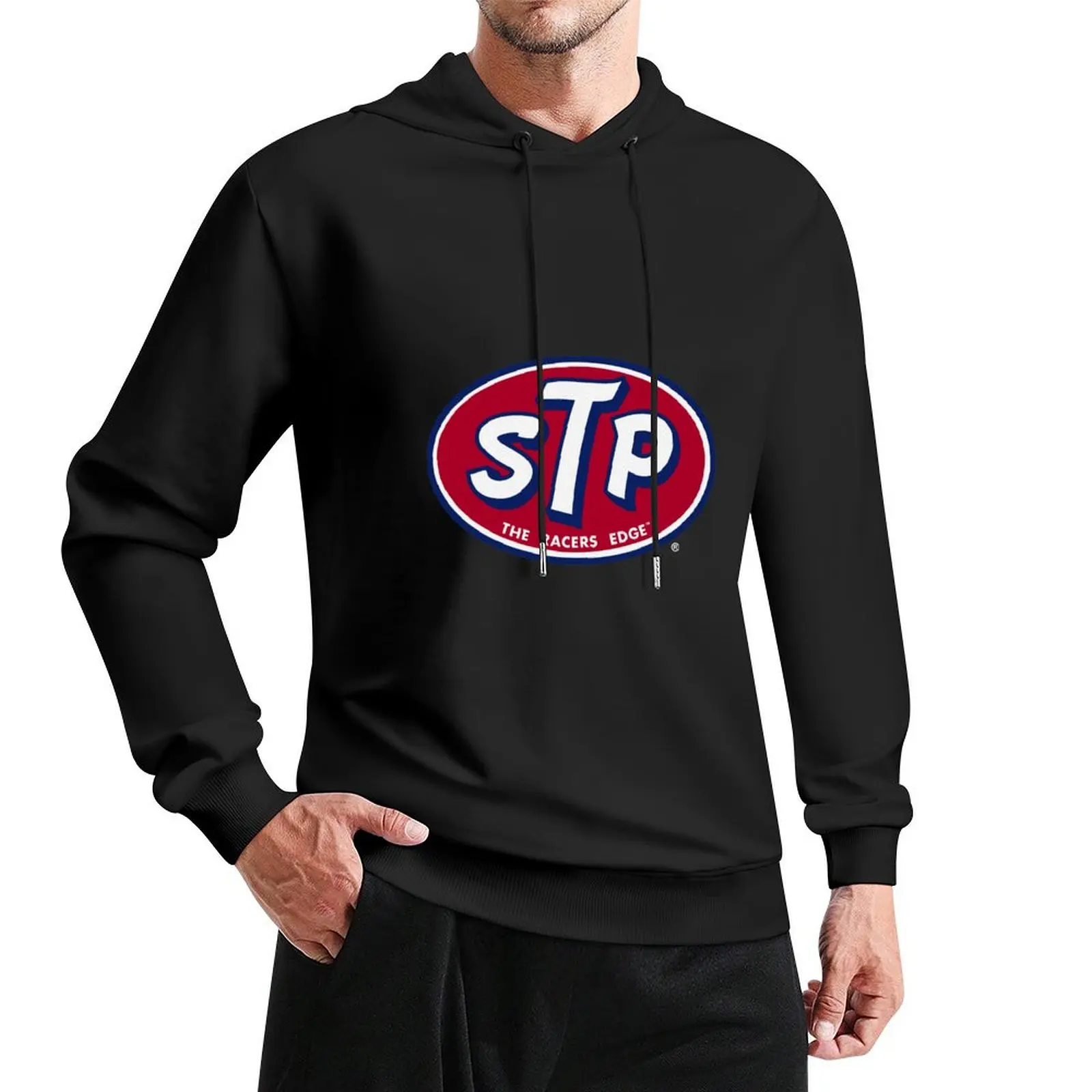 Lucky Brand - Men's - Faded Black STP Edge Motor Oil Pullover Hoodie men clothing autumn new products hoodies for men