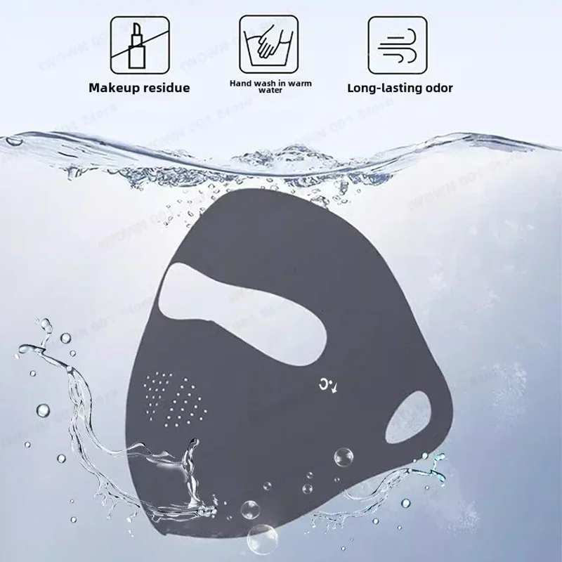 Women Full Face UV Protection Mask 3D Ice Silk Sunscreen Breathable Lightweight Summer Outdoor Sports Comfort Fit mask for men image 3