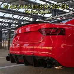 For Audi A4 A4 S-Line B8 B8 Facelift Sedan 2008-2016 Car Spoiler Cap Rear Trunk Roof Lip Spoiler Boot Roof Lid Bodykit Tuning