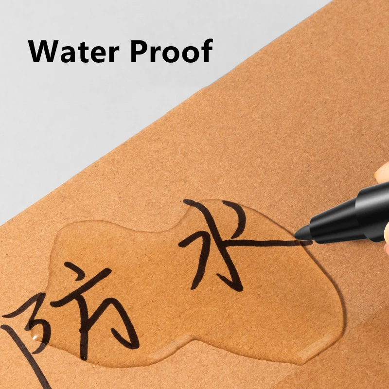 ديلي المزدوج تلميح قلم تحديد 3 قطعة/المجموعة مقاوم للماء علامات دائمة أسود أزرق أحمر الحبر مستودع الاستخدام المنزلي