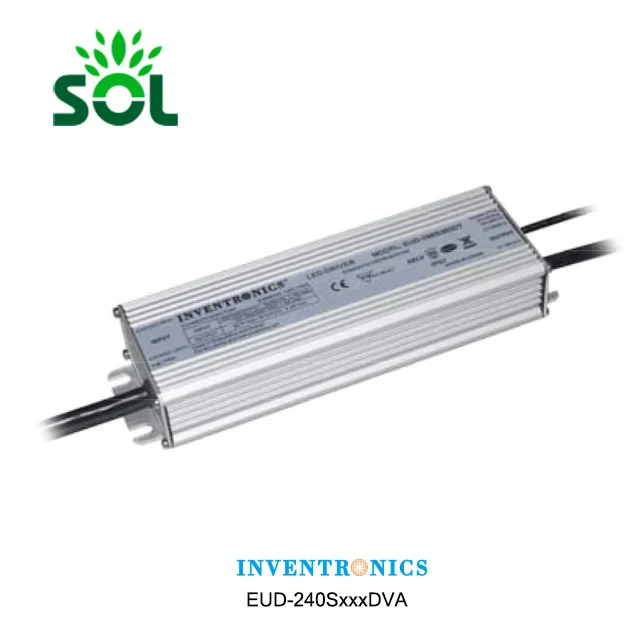 Inventronics EUD Series 240W Programmable 0-10V IP67 Led Driver