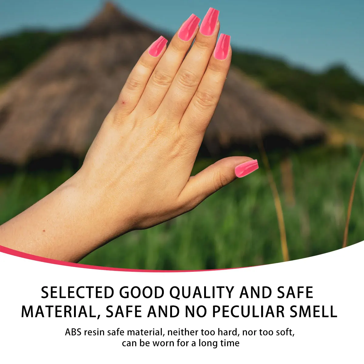 

Artificial Nails Short Press On Fake Fingernails Harmless Durable Natural Nail Art Tips For Party Christmas Halloween