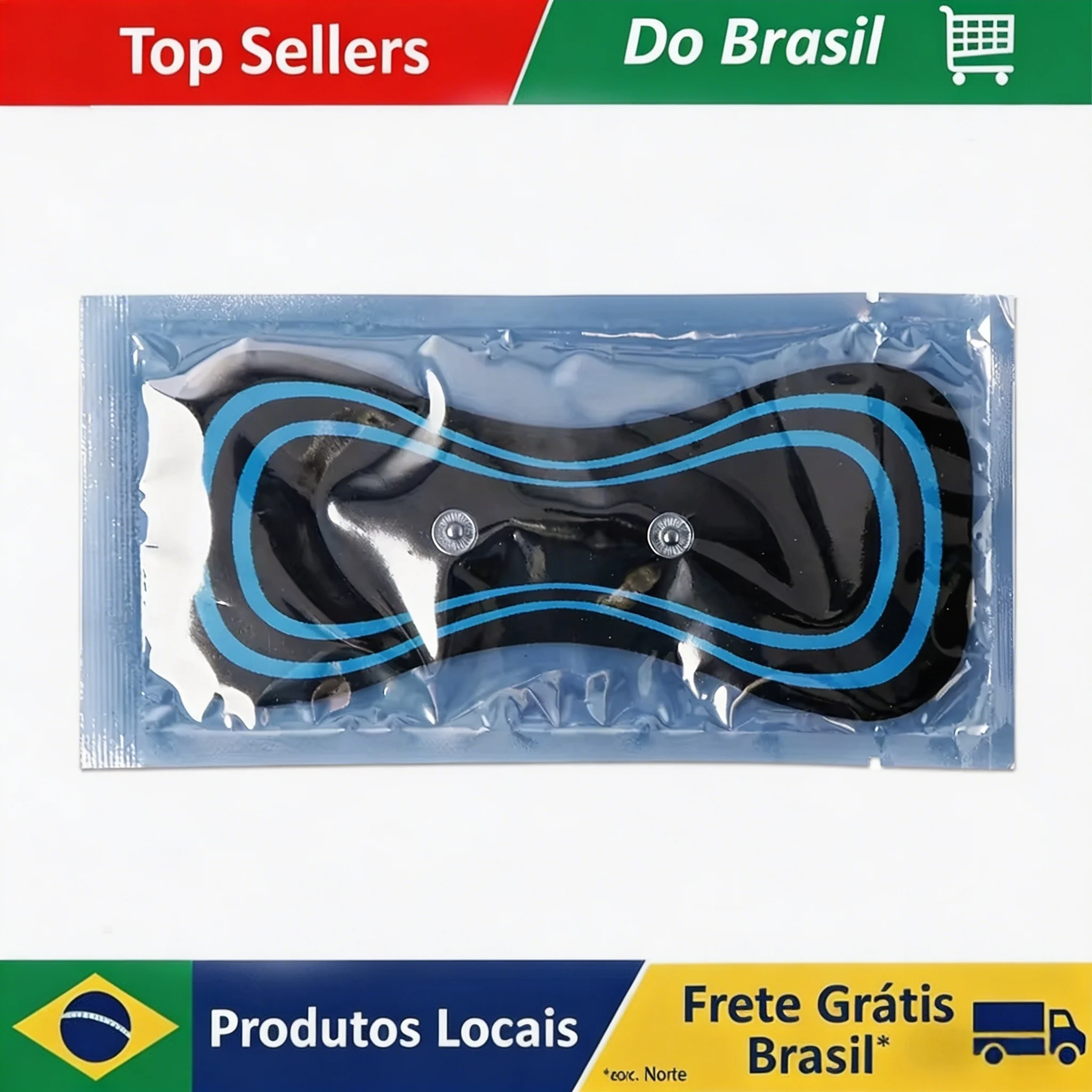 Almofadas de Gel para Massageador de Pescoço Brasil, Adesivos de Gel para Estimulador Muscular, Reposição para Massageador Corporal TENS, Adesivos para Exercitador de Quadril e Emagrecimento