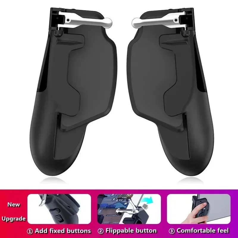 Игровые аксессуары для планшета с 4 пальцами, геймпад, джойстик, контроллер H7 Для PUBG Aim Shooting L1 R1, игровой триггер для IPad IOS Android