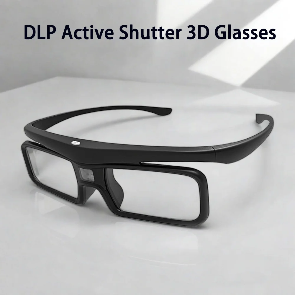 Hot DLP Link Active Shutter 3D Glasses USB Rechargeable Eyeglasses for All Home Cinema DLP Projector Not For All TV Dropshipping