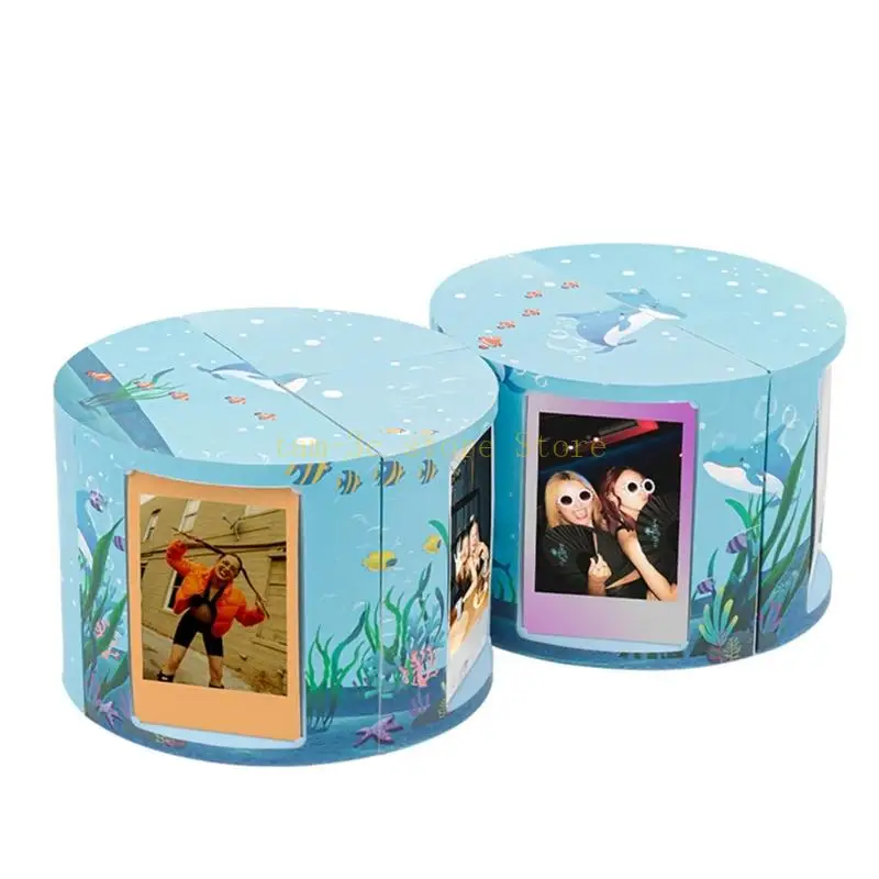 Changeable Frames Customizable Picture Frames Cube Photo Frame for 3inch Pictures Display Perfect for Any Setting