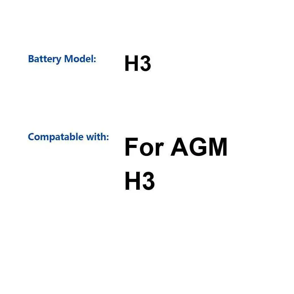 

For Agm H3 Mobile Phone 5400Mah Reliable Power Battery
