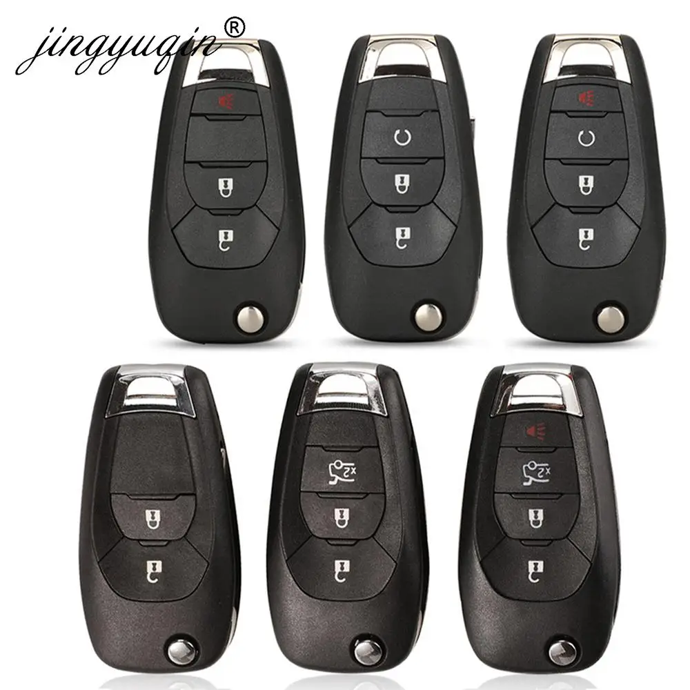 

2/3/4 Buttons Remote Flip Car Key Fob Shell Case for Chevrolet Cruze Trax LS Badge Spark Sonic Aveo Tracker Onix RS Trailblazer