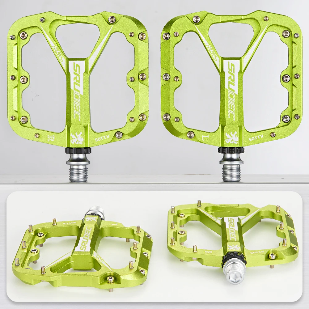 3-Lager Fahrradpedale CNC Ultraleicht BMX MTB Rennrad-Pedale Rutschfeste Große Plattform Breite Aluminium-Fahrradteile – Detail 10