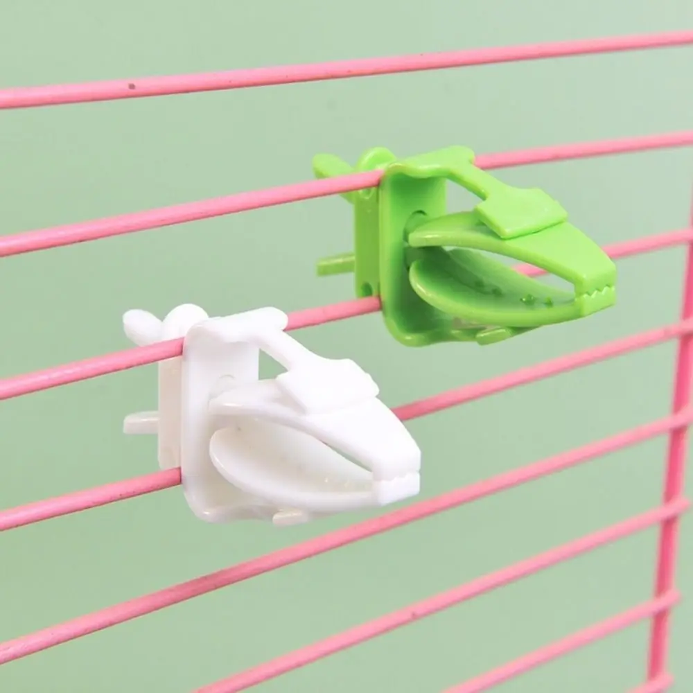 6Pcs Plastic Pet Bird Food Clip Mini Portable Birds Food Holder Practical Parrot Fruit Vegetable Clip Bird Cage Use