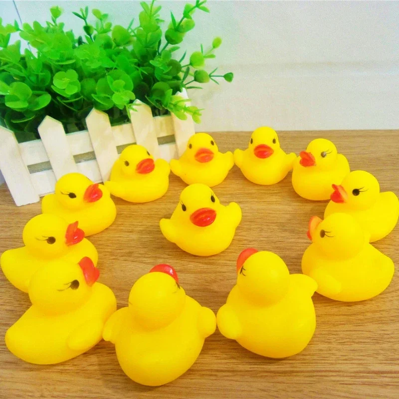 Bebê Banho De Borracha Patos Brinquedos, Banho De Piscina, Jogo De Água, Flutuar Som Squeaky, Presentes Para Crianças, 10Pcs