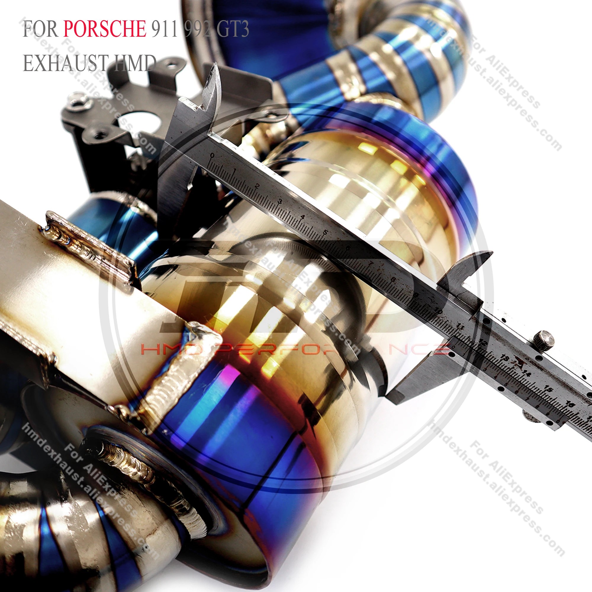 HMD Exclusive customization Titanium alloy Exhaust System Performance Catback for Porsche 911 992 GT3 Muffler With Valve