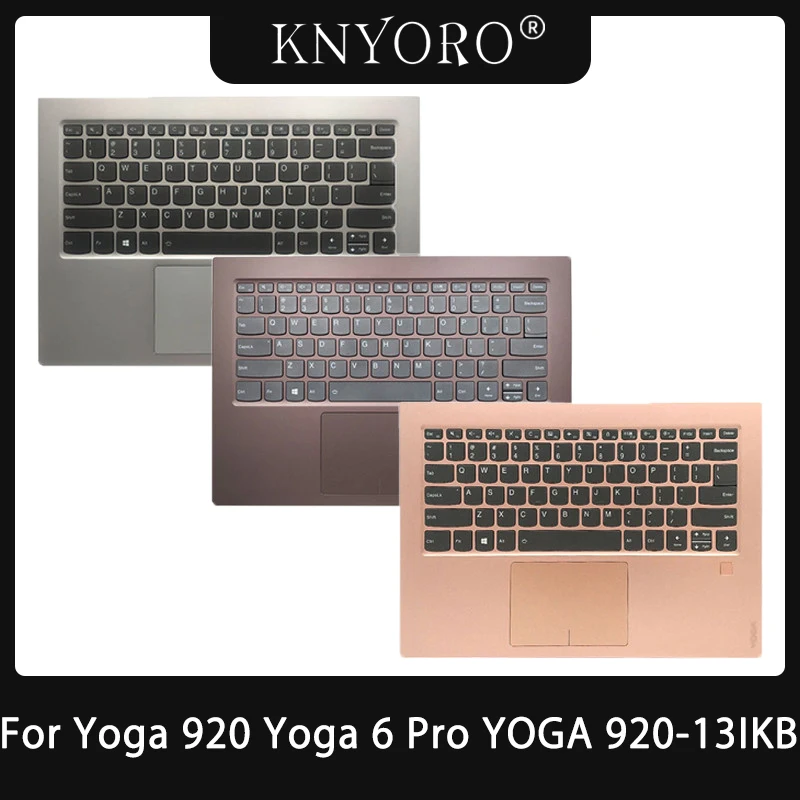 

New For Lenovo Yoga 920 Yoga 6 Pro YOGA 920-13IKB Laptop Palmrest Upper Cover Top US English Keyboard Backlight Replacement