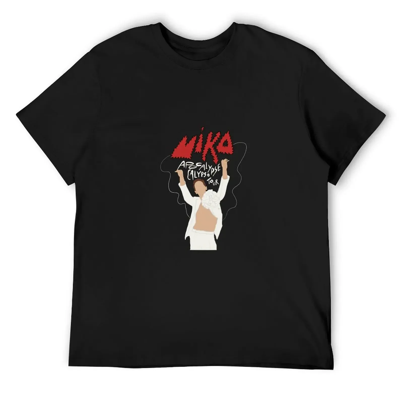 

Футболка MIKA APOCALYPSE CALYPSO TOUR, бутиковая одежда на день Святого Валентина, летняя футболка больших размеров, мужская футболка 100, ℅ хлопок
