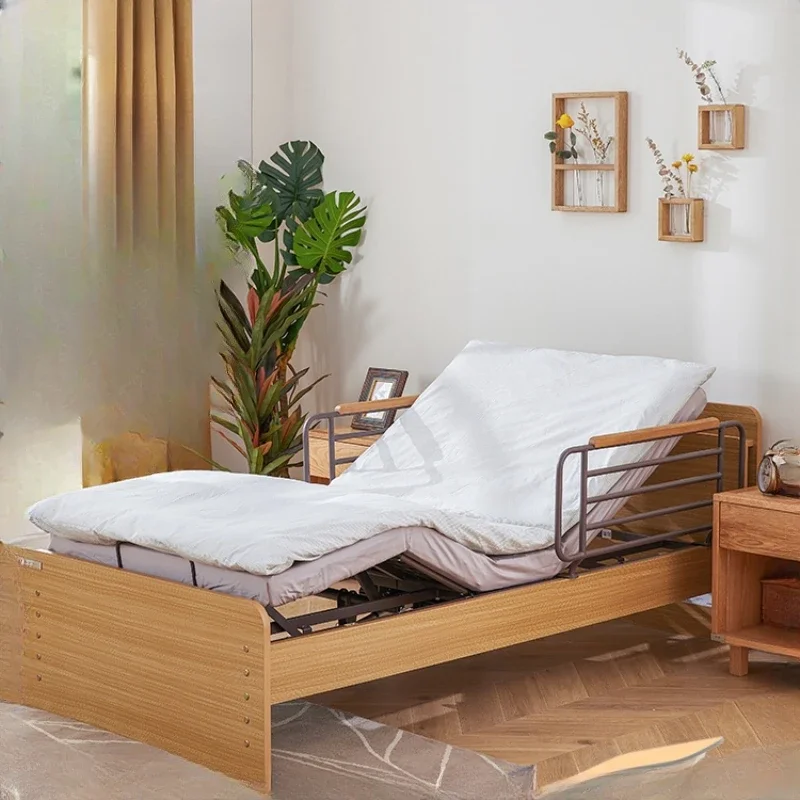 

Dual function elderly care bed electric bed, household multifunctional electric lift bed with guardrail