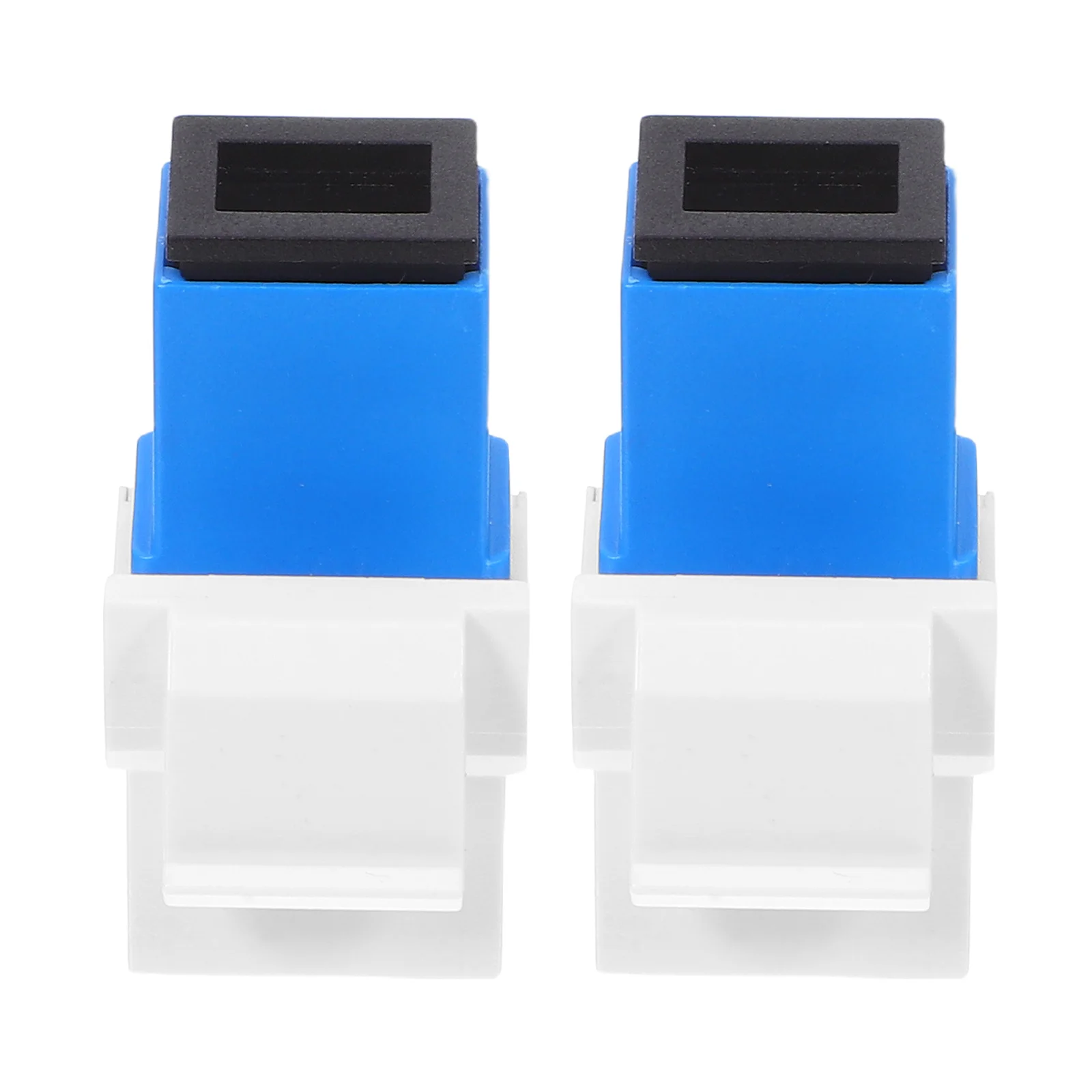

2Pcs Fiber Optic Module Adapter Durable Construction Industrial Network Connector for Servers Data Centers Fiber Optic Coupler