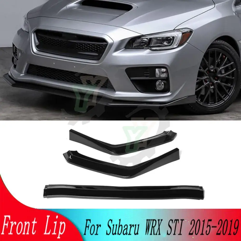 

3 шт., съемный передний бампер для Subaru WRX STI 2015 2016 2017 2018 2019