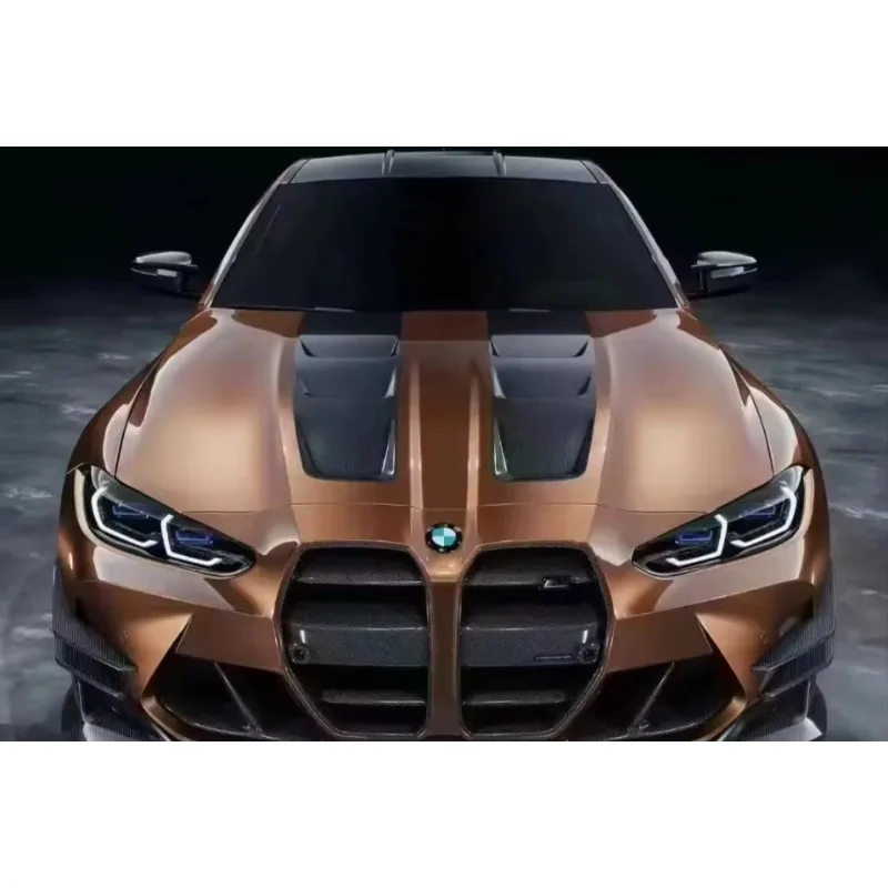 Dry Carbon Fiber Car Body Kit Engine Hood Front Cover Hood for BMW G80 M3 M4 G82 G83 AC Style Customization