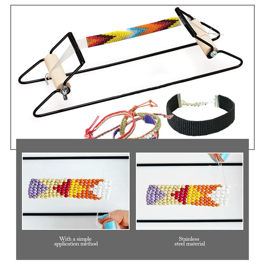 

Инструмент для изготовления браслетов, станок для бисероплетения из нержавеющей стали, инструменты для рукоделия, гибкий браслет, ювелирные изделия, помощник для малышей