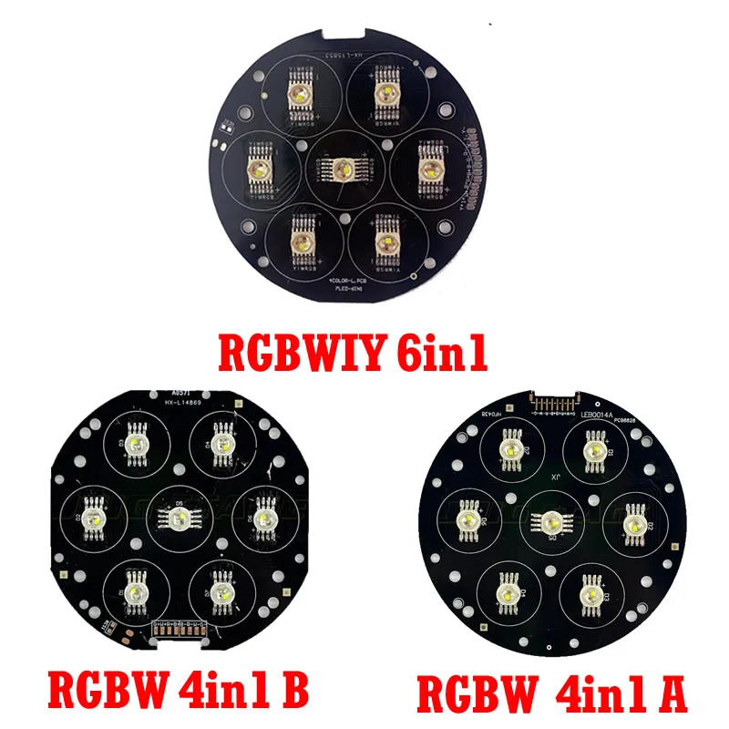 7X10W LED Light Board for 7x10w Mini Moving Light RGBW RGBWAUV 4in1 6in1 Parts Repair Accessories