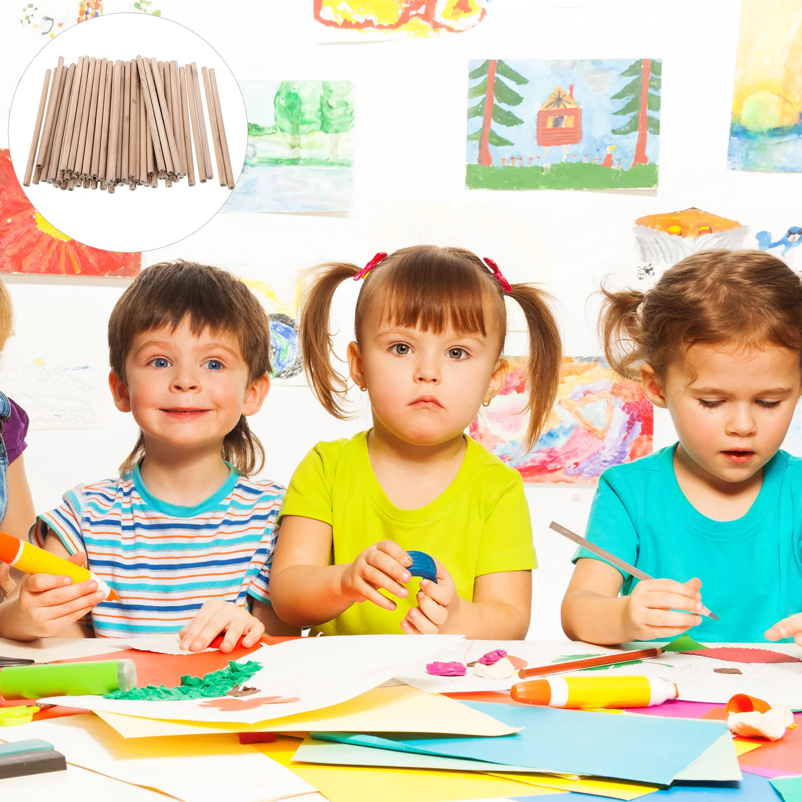 

100 Pcs Environmentally Friendly Wood Pencils Hexagonal HB Children Student Office Sketch Portable Drawing Tools