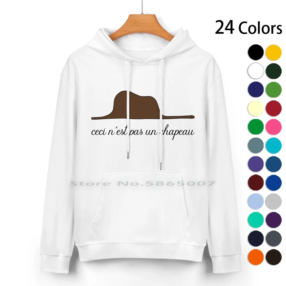 Ceci N’est Pas Un Chapeau Petit Prince Magritte Pure Cotton Hoodie Sweater 24 Colors Le Petit Prince The Little Prince Magritte