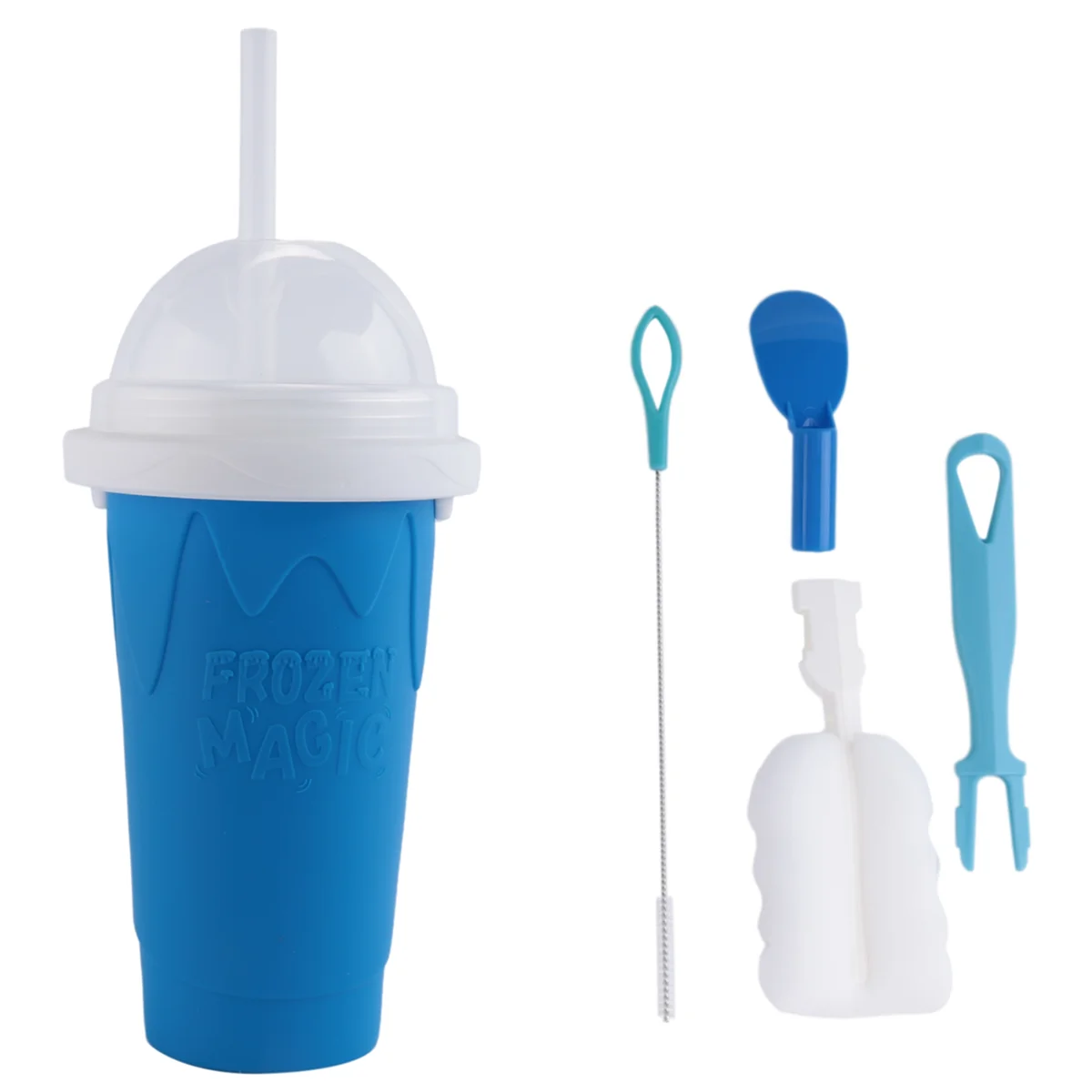 Geler Magic Slushy Cup, SmUnvétérans wn ie standardisation avec des veds et des pailles, Slushie Maker Cup, Is Cool Stuff Things