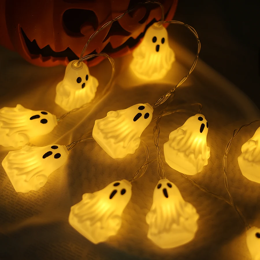 Cross border Halloween LED light string ghost festival ghost atmosphere decorative lights courtyard indoor festival lights