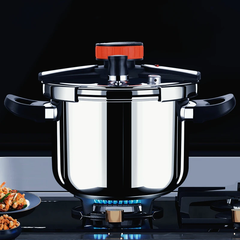 

304 Stainless Steel Pressure Cooker Explosion-proof Thickened Suitable for Gas Electromagnetic Stoves Durable