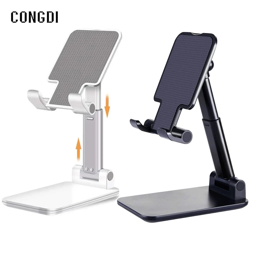 Foldable Cell Phone Stand Mobile Phone Desktop Holder Portable Height Adjustable Desk Phone Bracket For Tablet iphone 15 14 Pro